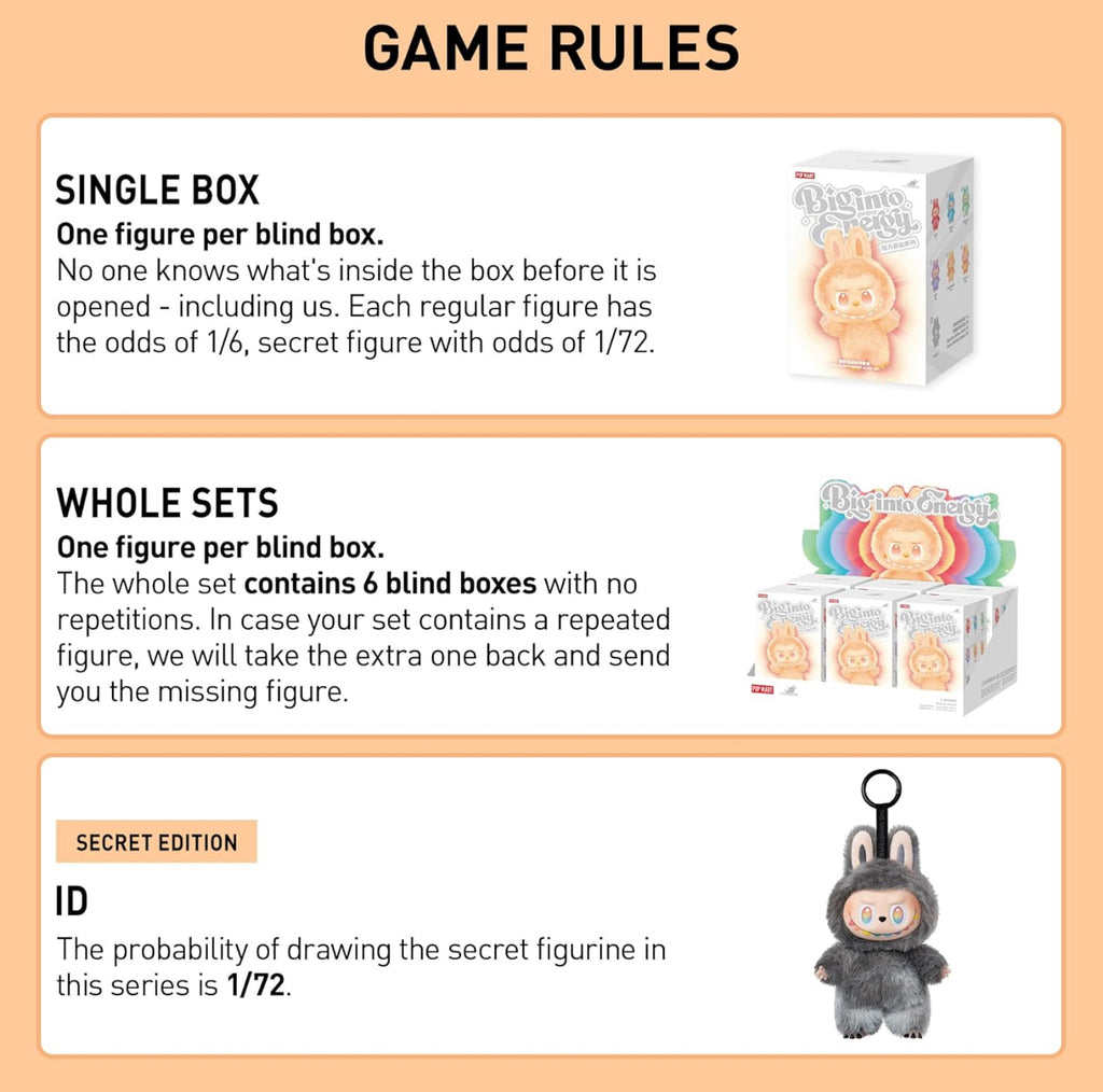 pop mart labubu the monsters big into energy series vinyl plush pendant sealed case (6 blind box)