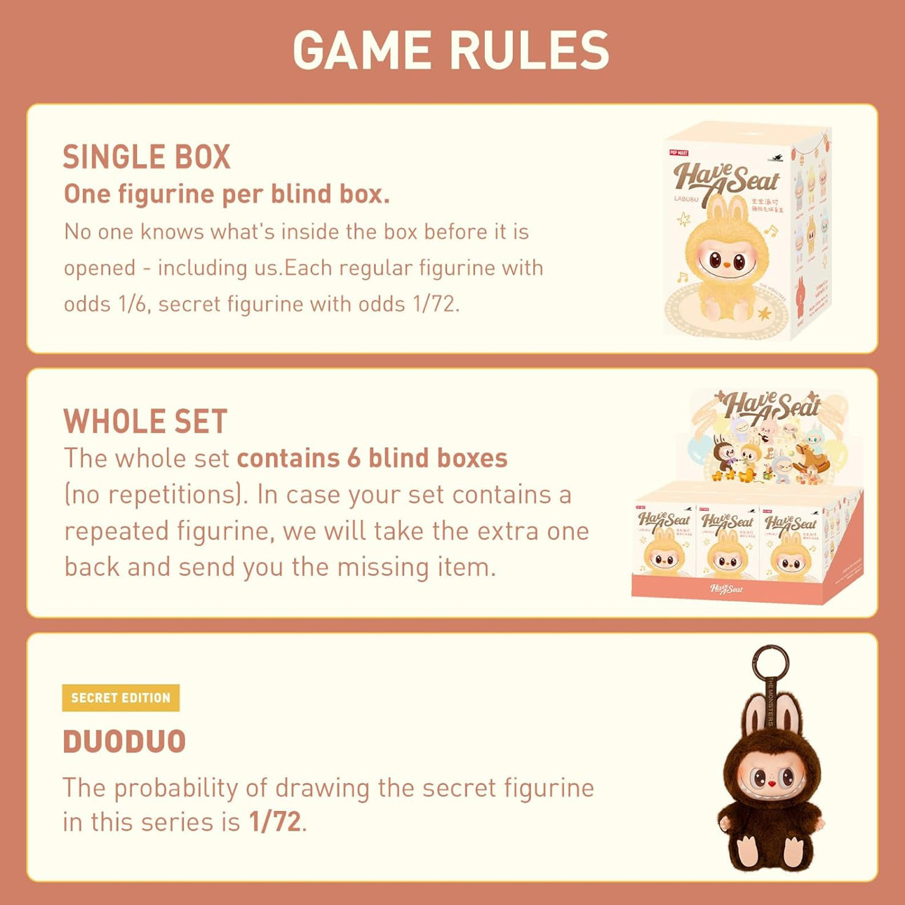 pop mart labubu the monsters have a seat vinyl plush sealed case (6 blind box)