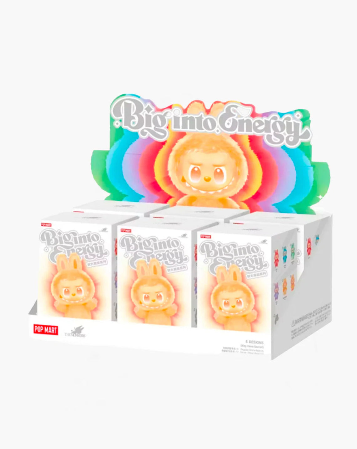 pop mart labubu the monsters big into energy series vinyl plush pendant sealed case (6 blind box)