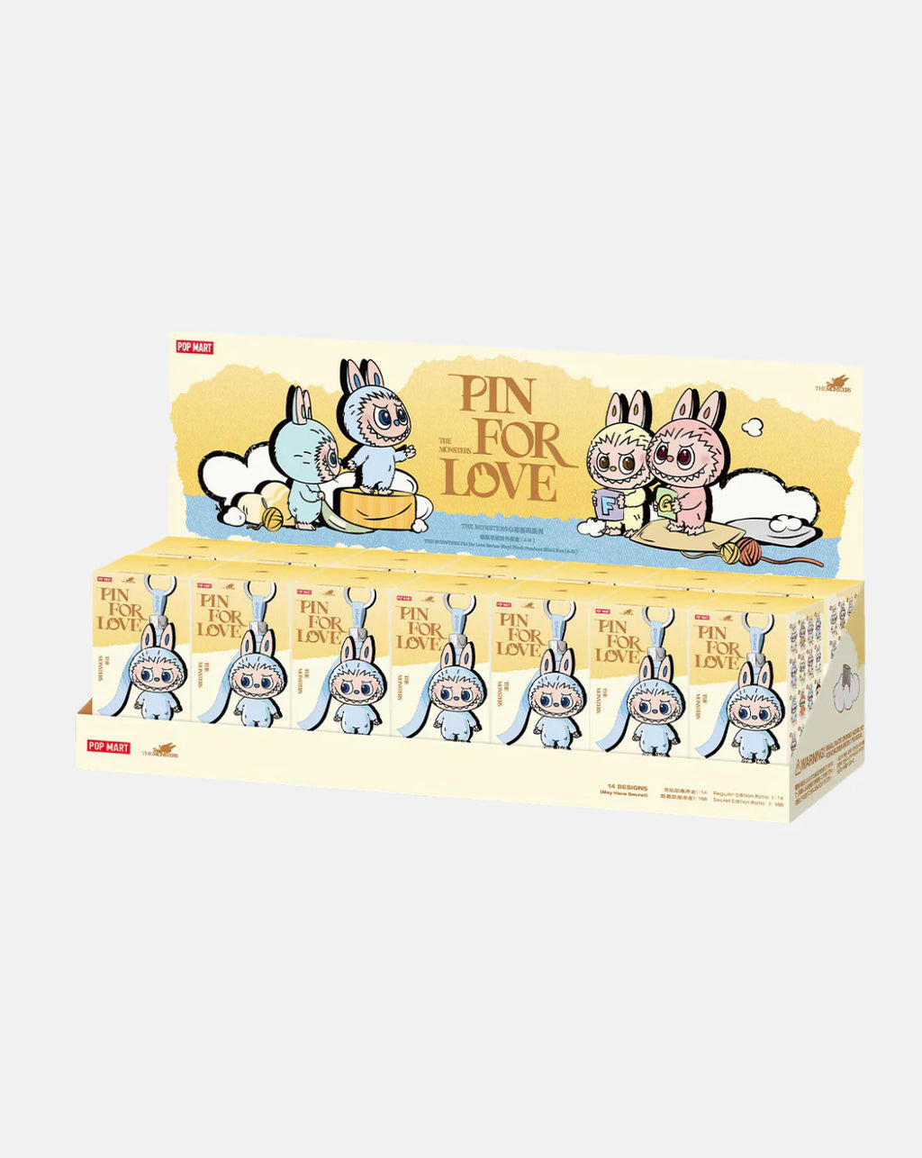 labubu the monsters pin for love 14-pack (a-m)